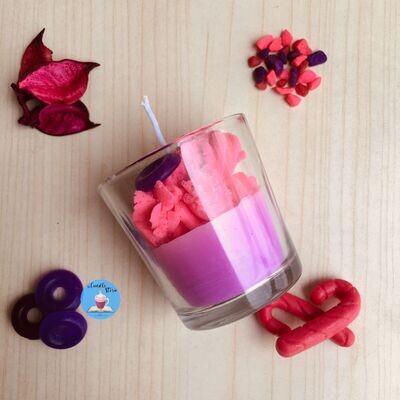 Cotton Candy Shot Glass Scented Candle