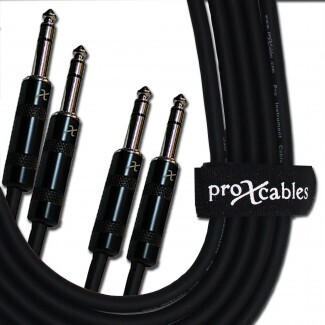 ProX XC-DTRS5 (5ft Dual 1/4in TRS to Dual 1/4in TRS Cable)