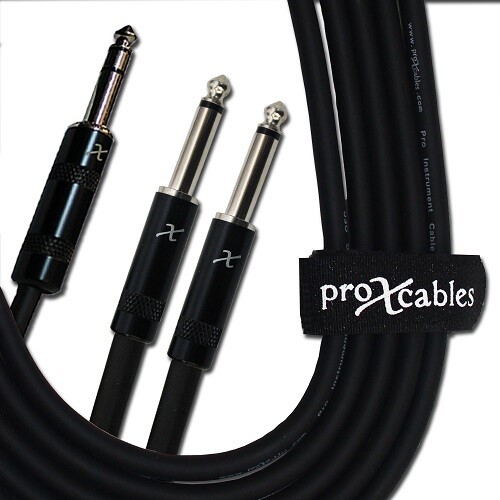 ProX XC-SYP10 (10ft 1/4in TRS to 1/4in Dual TS Cable)