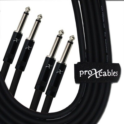 ProX XC-DP03 (3ft Dual 1/4in TS to Dual 1/4in TS Cable)