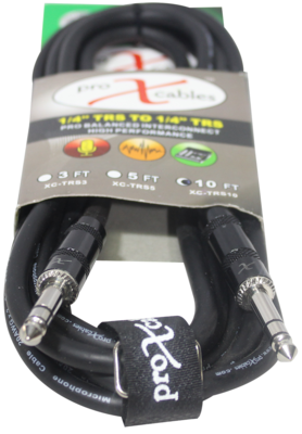 ProX XC-TRS10 (10ft 1/4in TRS to 1/4in TRS Cable)