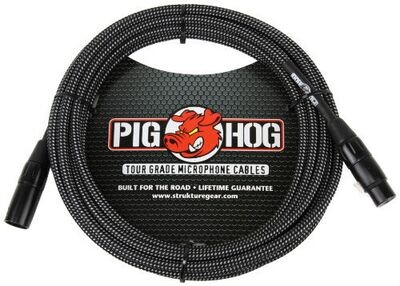 Pig Hog PHM20BKW (20ft XLR to XLR Cable)