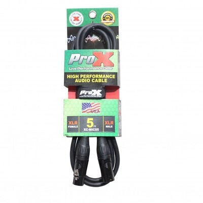 ProX XC-MIC05 (5ft XLR to XLR Cable)