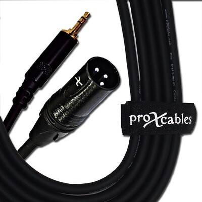 ProX XC-MXM10 (10ft 1/8in TRS to XLR-M Cable)