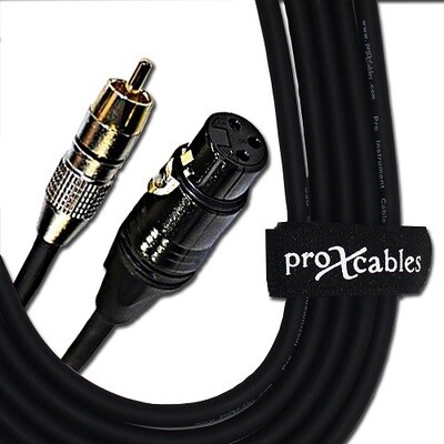 ProX XC-RXF50 (50ft XLR-F to RCA Cable)