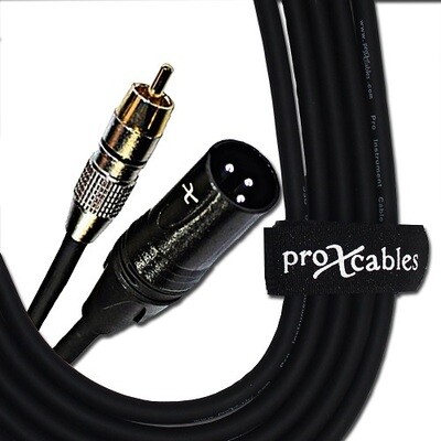 ProX XC-RXM05 (5ft XLR-M to RCA Cable)
