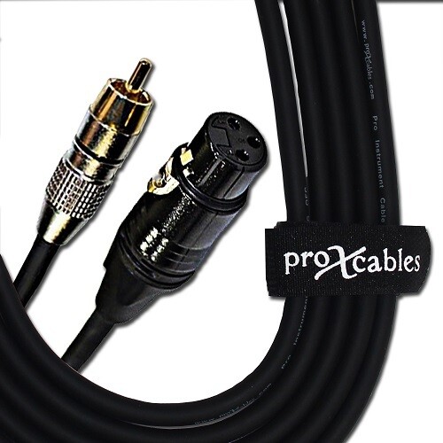 ProX XC-RXF10 (10ft XLR-F to RCA Cable)