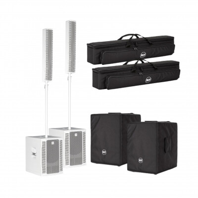 RCF EVOX 12 White Column Array System with Covers Package