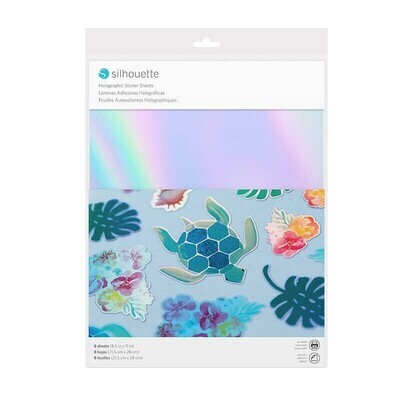 Silhouette Holographic Sticker Sheet (8PK)