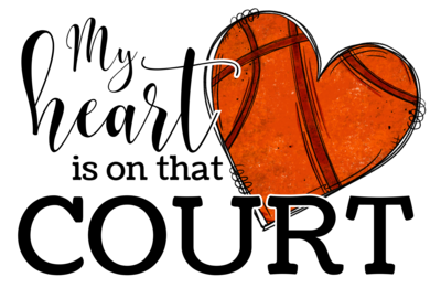 Ready To Press Basketball Heart