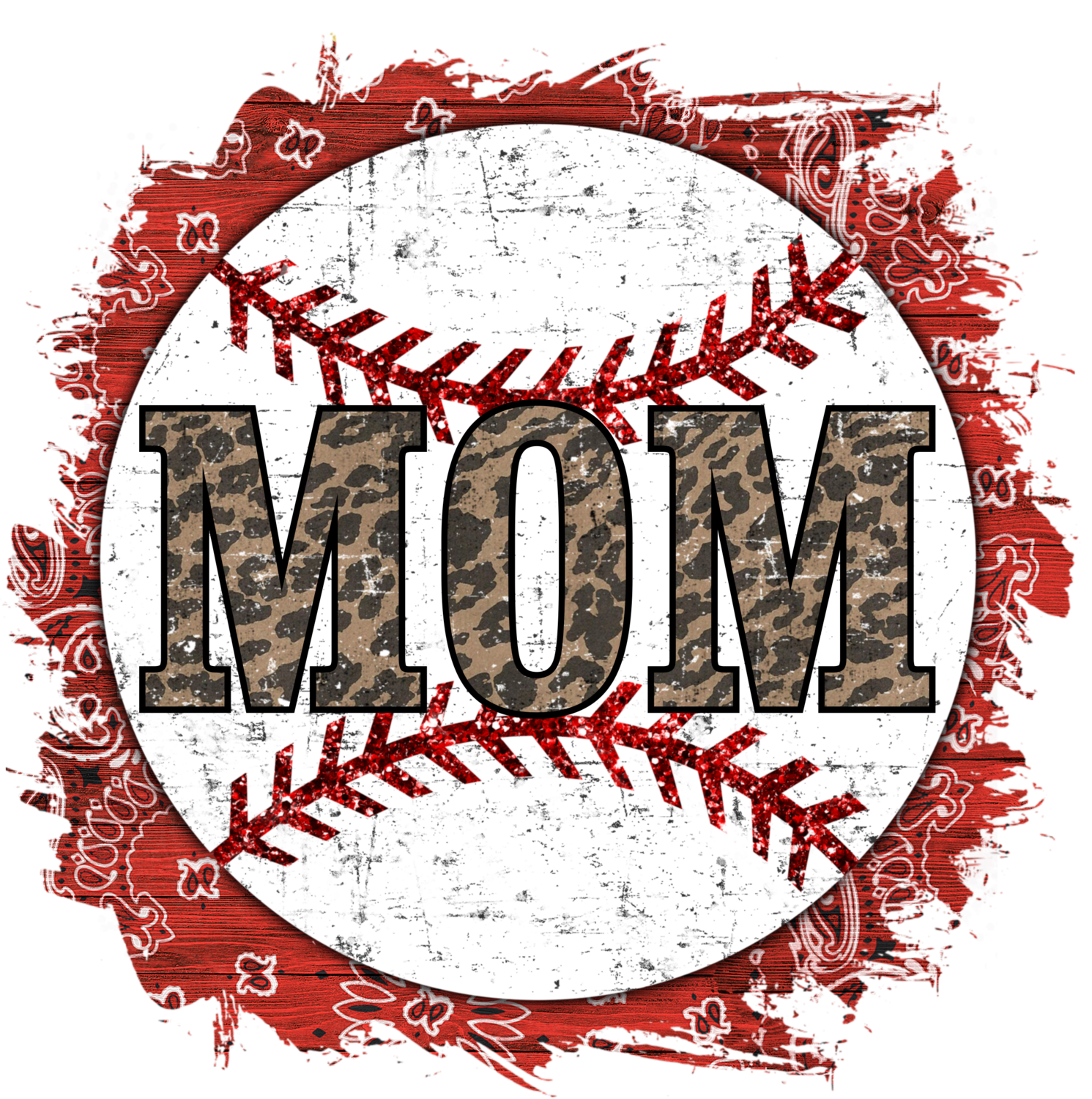 Ready To Press Baseball Mom Ball