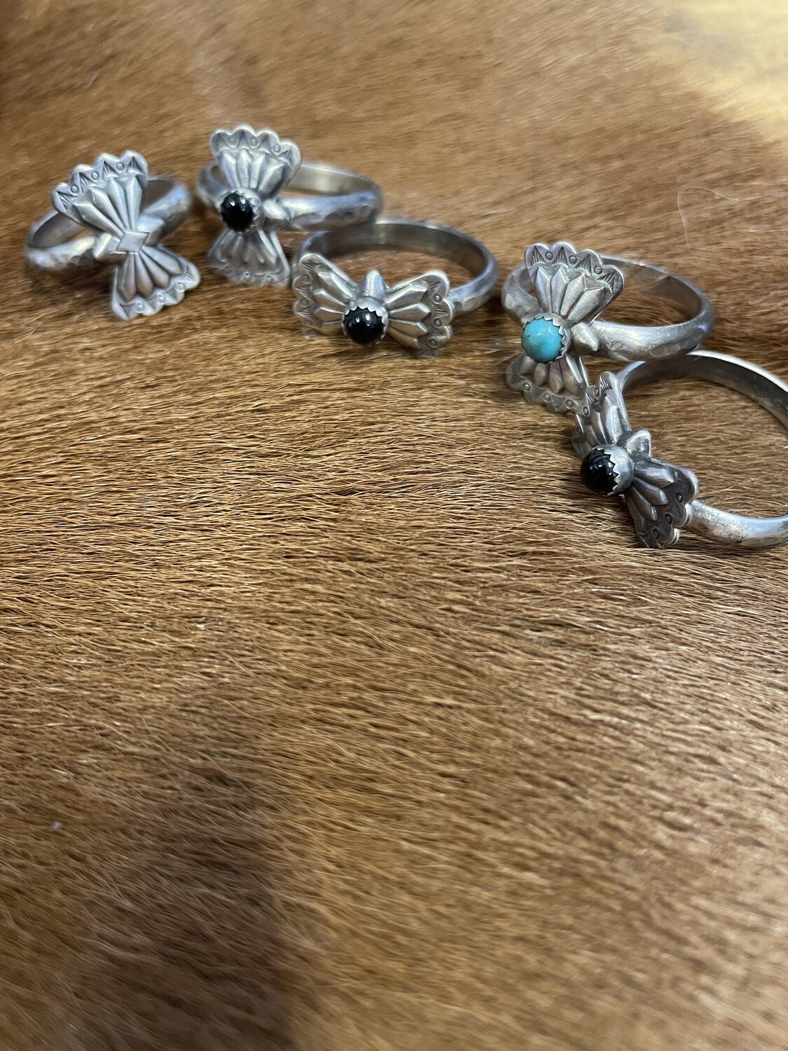 Sterling Silver Butterfly Concho Ring 04