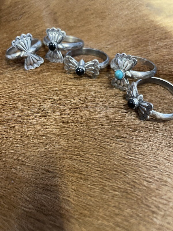 Sterling Silver Butterfly Concho Ring 04