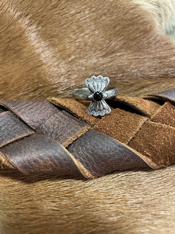 Sterling Silver Butterfly Concho Ring 02