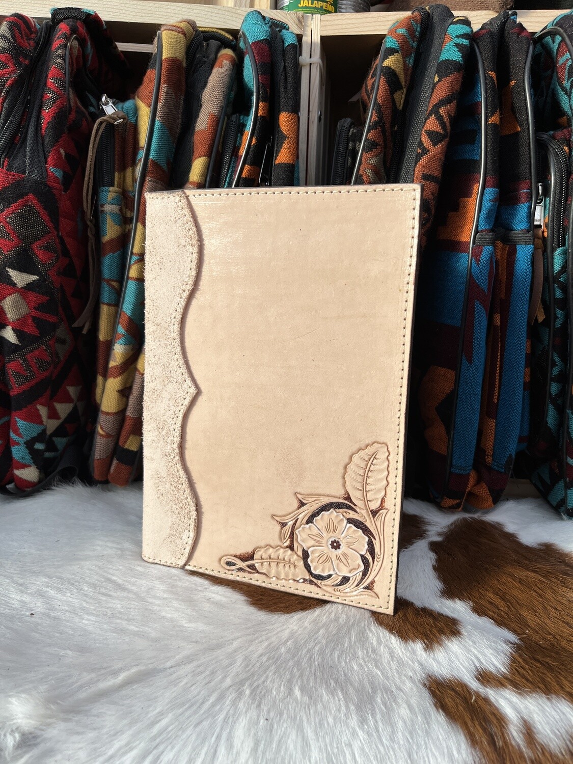 Corner Floral Steno Padfolio
