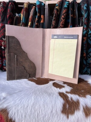Scroll Corner Steno Padfolio