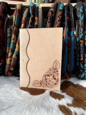 Corner Floral/Leaf Steno Padfolio