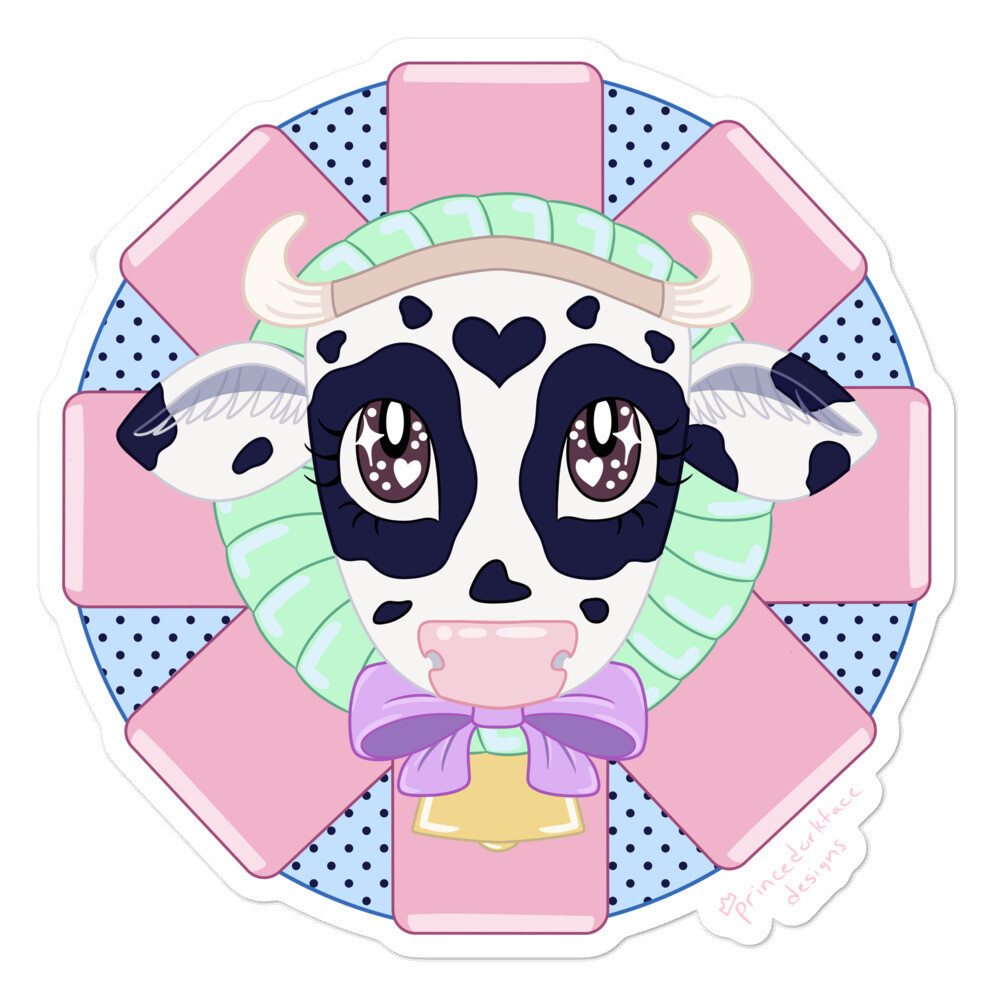 Kawaii Cow Sticker