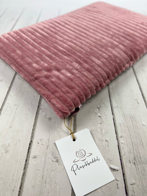 BODENPOFA SOFORTKAUF // Matte Sitzkissen // Kunstleder Büffel Rosé mit Streifenplüsch Altrosa // ca. 55x38 cm // für Baby Hundeboxen Autorückbank oder auf Reisen // ohne Anti-Rutsch BODENPOFA SOFORTKAUF // Matte Sitzkissen // Kunstleder Büffel Rosé mit Streifenplüsch Altrosa // ca. 55x38 cm // für Baby Hundeboxen Autorückbank oder auf Reisen // ohne Anti-Rutsch