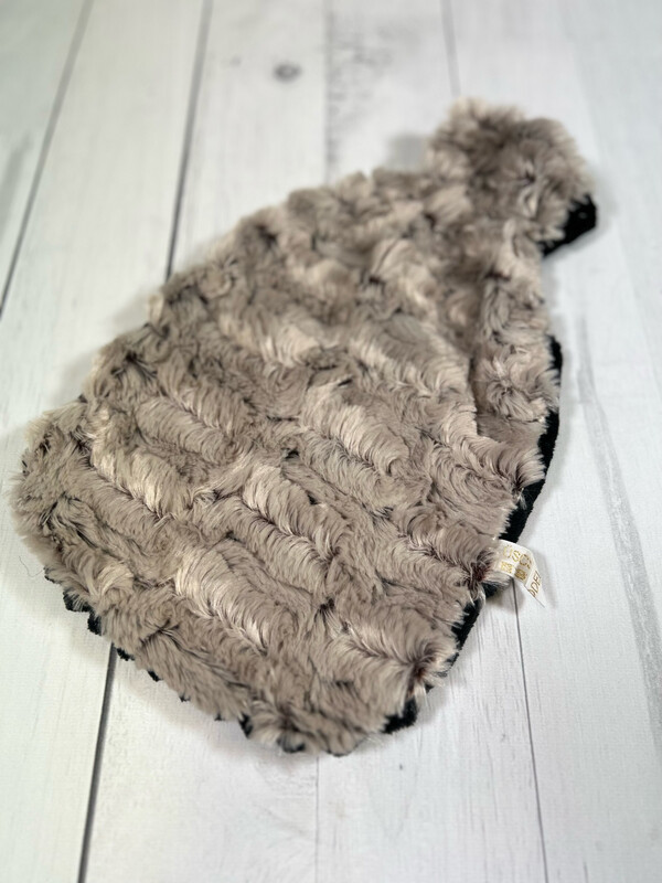 Bezug für Wärmflaschen 2 Liter // Wabenplüsch Braun-Beige mit Streifenplüsch Schwarz // Einheitsgröße Bezug für Wärmflaschen 2 Liter // Wabenplüsch Braun-Beige mit Streifenplüsch Schwarz // Einheitsgröße