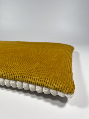 BODENPOFA SOFORTKAUF // Matte Sitzkissen // Cord Okker + Streifenplüsch Ecru-Sahne // ca. 52x40 cm // Babymatte Hundeboxen Autorückbank Reisen // ohne Anti-Rutsch BODENPOFA SOFORTKAUF // Matte Sitzkissen // Cord Okker + Streifenplüsch Ecru-Sahne // ca. 52x40 cm // Babymatte Hundeboxen Autorückbank Reisen // ohne Anti-Rutsch