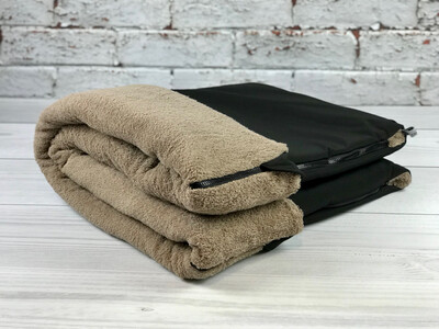 BUTEN-BÜDDEL BASIC // Softshell Schwarz + Frottée Cappuccino + Reissverschluss Schwarz // Grösse L ca. 120x65 cm // SOFORTKAUF auf Lager BUTEN-BÜDDEL BASIC // Softshell Schwarz + Frottée Cappuccino + Reissverschluss Schwarz // Grösse L ca. 120x65 cm // SOFORTKAUF auf Lager