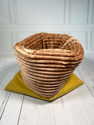 Fusswärmer Fuss-Büddel // Cord Okker mit Streifenplüsch Toffee // ca. 50x70 cm // Der Plüschbüddel fürp warme Füße // Sofortkauf Fusswärmer Fuss-Büddel // Cord Okker mit Streifenplüsch Toffee // ca. 50x70 cm // Der Plüschbüddel fürp warme Füße // Sofortkauf
