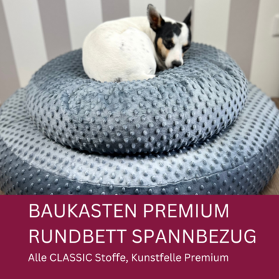 FLOCKE ERSATZBERUG PREMIUM // BAUKASTEN //  in 4 Größen // für Flocke-Hundebett und andere Rundbetten