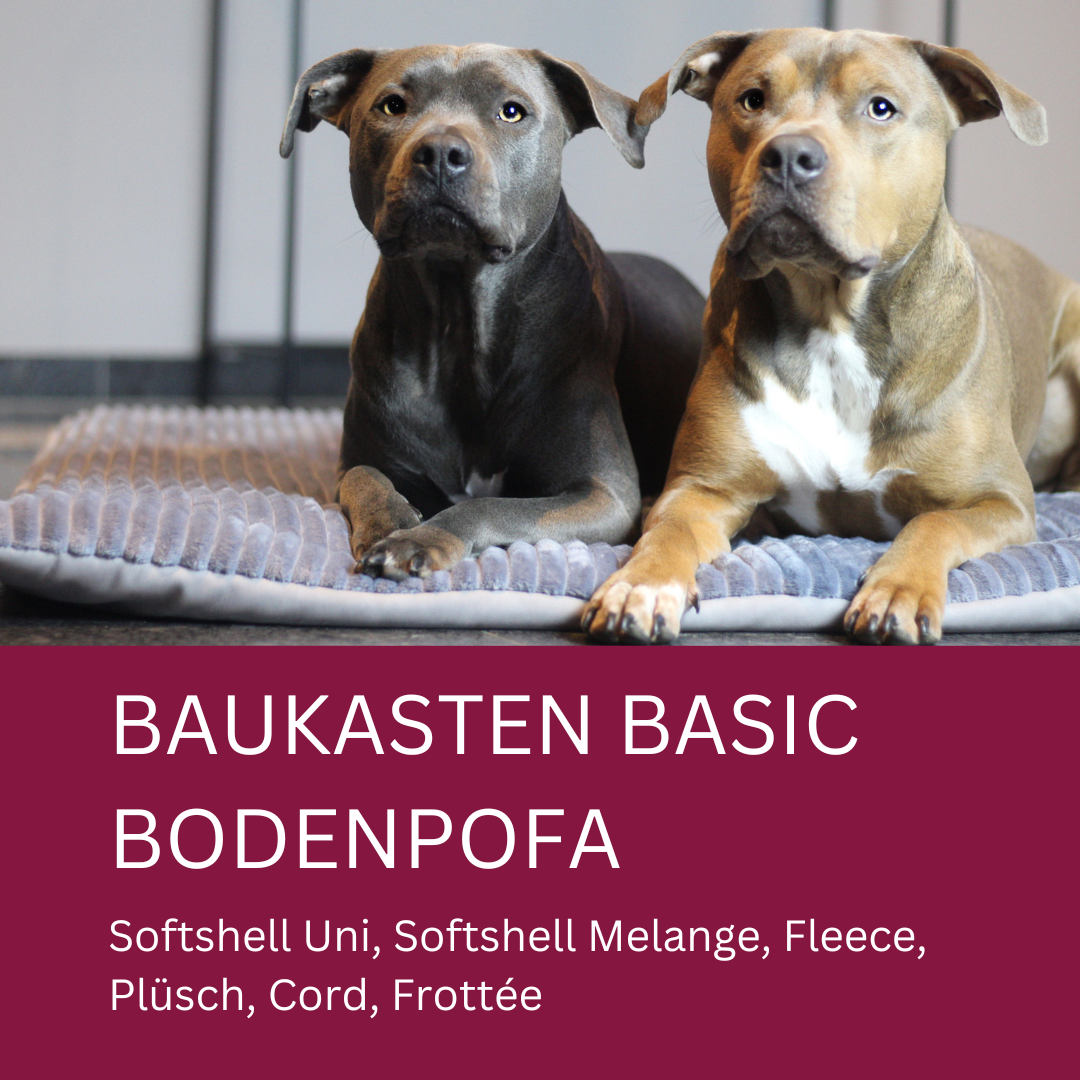 BODENPOFA BASIC // BAUKASTEN INDOOR & OUTDOOR // Matten für Babies Hundeboxen Rückbankwannen // wahlweise mit Anti-Rutsch-Gummierung // Konfigurator für deine individuelle Matte
