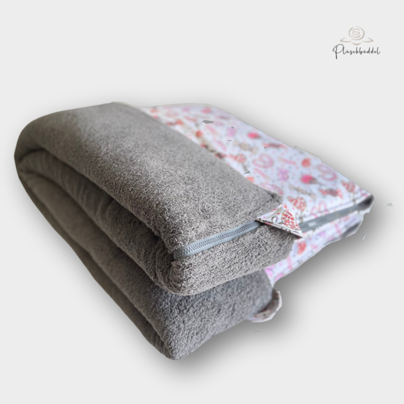 BUTEN-BÜDDEL CLASSIC // Grösse L ca. 120x65 cm // Softshell Bonbons + Frottée Dunkelgrau + Reissverschluss Grau // SOFORTKAUF auf Lager BUTEN-BÜDDEL CLASSIC // Grösse L ca. 120x65 cm // Softshell Bonbons + Frottée Dunkelgrau + Reissverschluss Grau // SOFORTKAUF auf Lager