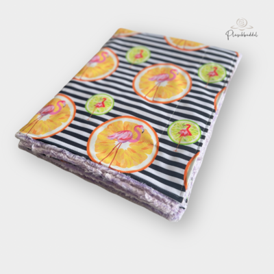 SOFAPOFA OUTDOOR PREMIUM ungefüttert // Softshell Tuttifrutti mit Kunstfell Heide meliert //  ca. 95x138 cm // SOFORTKAUF