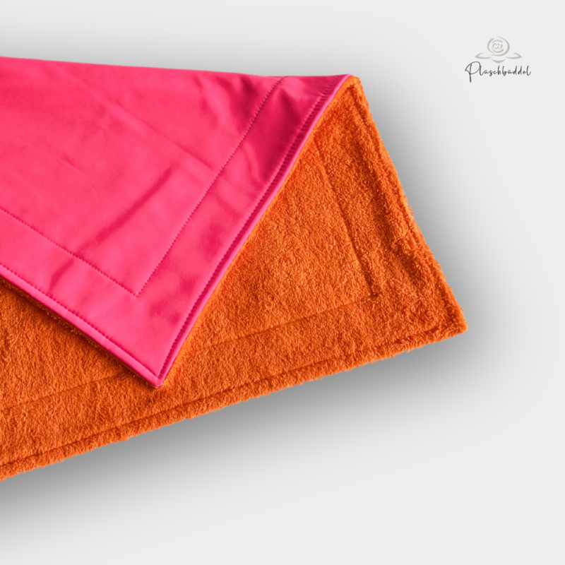 SOFAPOFA OUTDOOR CLASSIC // Softshell Neonponk mit Frottée Orange // ca.52x62 cm // SOFORTKAUF auf Lager SOFAPOFA OUTDOOR CLASSIC // Softshell Neonponk mit Frottée Orange // ca.52x62 cm // SOFORTKAUF auf Lager