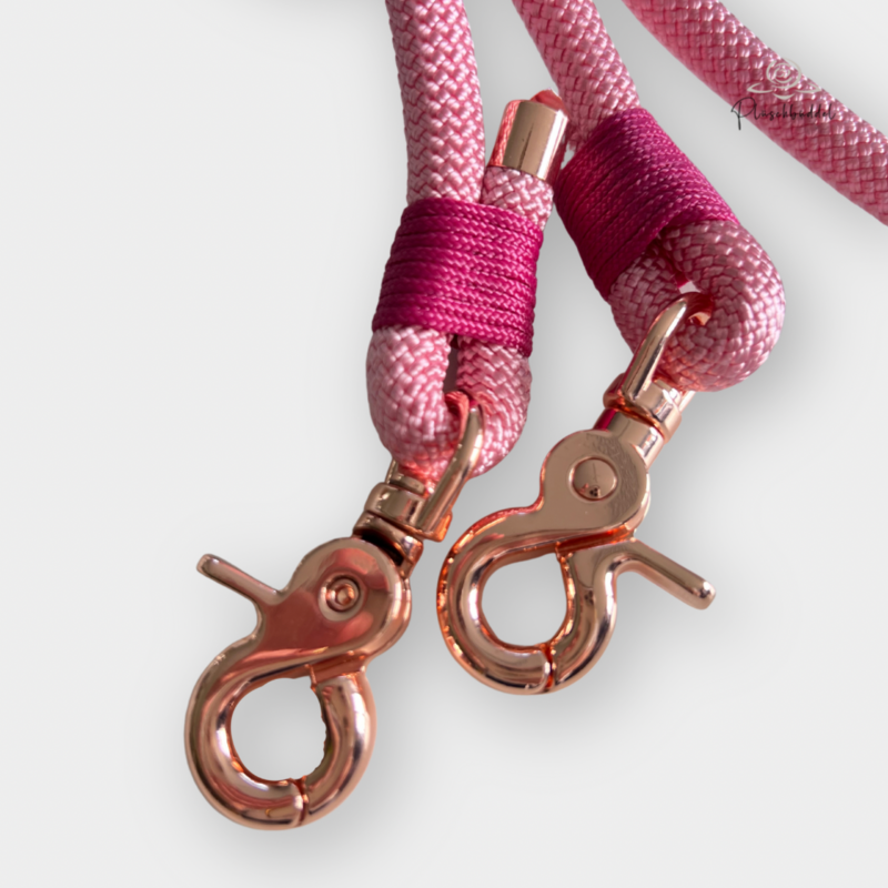 TRAGEGURT FÜR BÜDDEL BIS GRÖSSE M // 2,6 Meter // PPM-Seil Pastell Rosa mit Takelung Salmon Rosé, Karabiner Rosé TRAGEGURT FÜR BÜDDEL BIS GRÖSSE M // 2,6 Meter // PPM-Seil Pastell Rosa mit Takelung Salmon Rosé, Karabiner Rosé