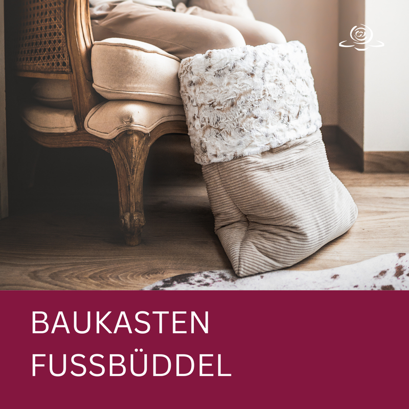 FUSS-BÜDDEL CLASSIC // BAUKASTEN // Viele Materialien, 2 Größen // Stell dir deinen Plüschbüddel für kuschelwarme Füße selbst zusammen