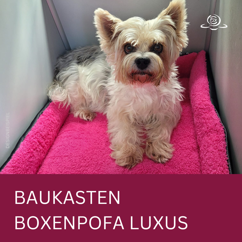 BOXENPOFA MIT RAND // BAUKASTEN LUXUS // Matten für Kudde Hundeboxen Rückbankwannen  // wahlweise mit Anti-Rutsch-Gummierung // Konfigurator für deine individuelle Maßanfertigung