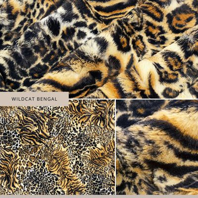 Kunstfell WILDCAT BENGAL // Meterware à 0,5 Meter pro Stück // von Shannon Fabrics