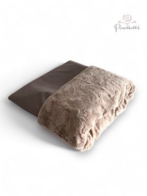 FUSS-BÜDDEL Grösse S // ca. 45x70 cm // Softshell Sandmelange mit Welle Sand //  SOFORTKAUF