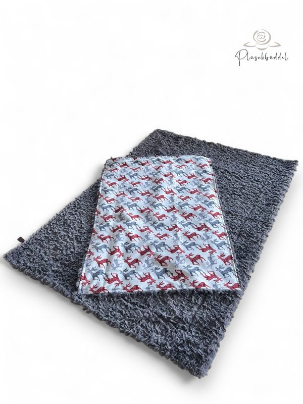 SOFAPOFA OUTDOOR PREMIUM ungefüttert // ca. 95x65 cm // Softshell Hirsche mit Flauscheplüsch Graphit // SOFORTKAUF SOFAPOFA OUTDOOR PREMIUM ungefüttert // ca. 95x65 cm // Softshell Hirsche mit Flauscheplüsch Graphit // SOFORTKAUF