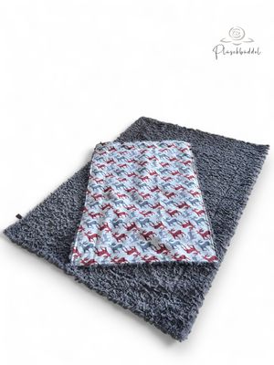 SOFAPOFA OUTDOOR PREMIUM ungefüttert //  ca. 95x65 cm // Softshell Hirsche mit Flauscheplüsch Graphit // SOFORTKAUF SOFAPOFA OUTDOOR PREMIUM ungefüttert //  ca. 95x65 cm // Softshell Hirsche mit Flauscheplüsch Graphit // SOFORTKAUF