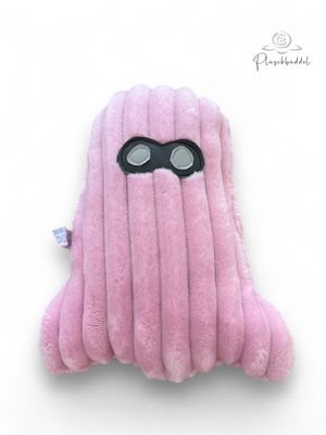 BÜDDEL-GEIST GROSS // Streifenplüsch Rosa //  Upcycling-Spielzeug ohne Quitschie // Schutzengel Traumfänger Seelentröster Sorgenfresser für Vierbeiner