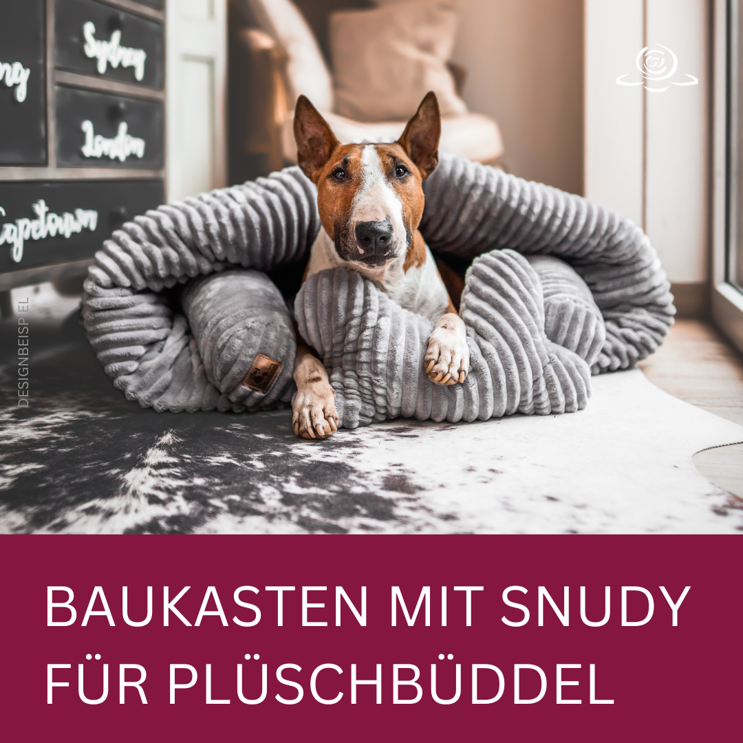 PLÜSCHBÜDDEL INDOOR  &amp; OUTDOOR // MIT SNUDY BAUKASTEN // Kombiniere deinen Binnen-Büddel mit passendem Snudy in Streifenplüsch selbst