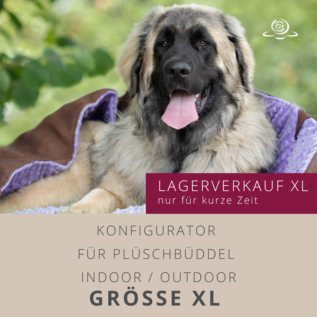 LAGERVERKAUF BAUKASTEN // FÜR GÖSSE XL ca. 145x70  cm // NUR FÜR PLÜSCHBÜDDEL HUNDESCHLAFSACK