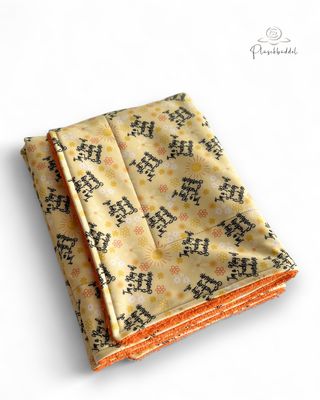 SOFAPOFA OUTDOOR PREMIUM ungefüttert // Softshell Special Sunshine mit Frottée Orange // ca. 95x65 cm // SOFORTKAUF