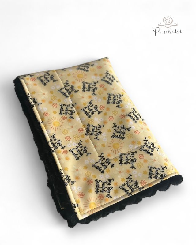 SOFAPOFA OUTDOOR LUXUS ungefüttert // Softshell Special Sunshine mit Rippen Schwarz // ca. 65x45 cm // SOFORTKAUF