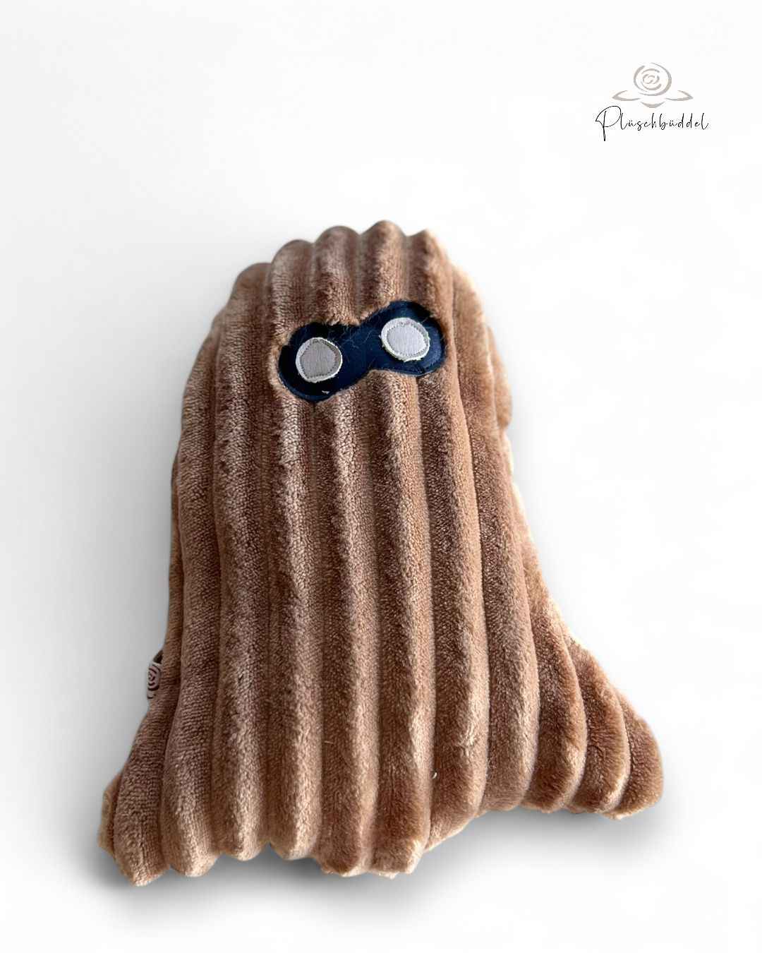 BÜDDEL-GEIST GROSS // Streifenplüsch Toffee //  Upcycling-Spielzeug ohne Quitschie // Schutzengel Traumfänger Seelentröster Sorgenfresser für Vierbeiner