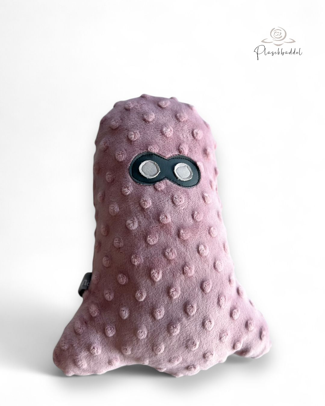 BÜDDEL-GEIST GROSS // Minky Dots Altrosa //  Upcycling-Spielzeug ohne Quitschie // Schutüzengel Traumfänger Seelentröster Sorgenfresser für Vierbeiner