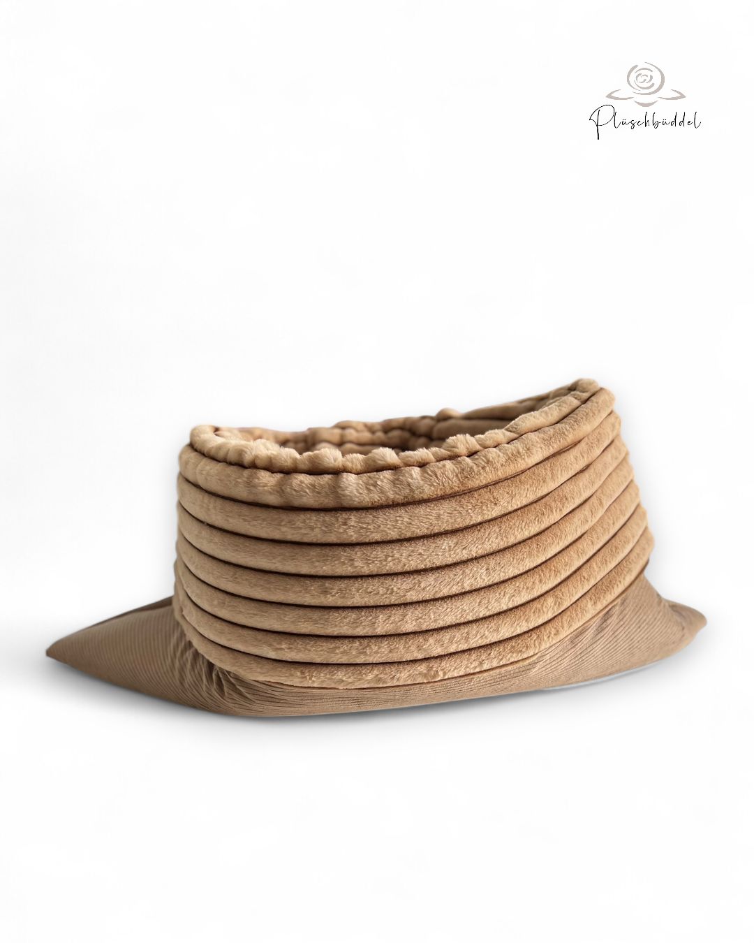 PLÜSCHBÜDDEL  PREMIUM INDOOR // Cord Camel + Kunstfell Rippen Camel // SOFORTKAUF
