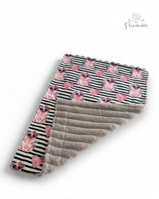 SOFAPOFA OUTDOOR PREMIUM ungefüttert // Softshell Special Glücksschweinchen mit Rippen Hellgrau // ca. 65x45 cm // SOFORTKAUF