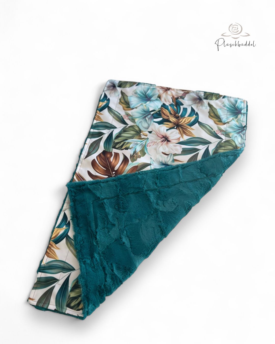 SOFAPOFA OUTDOOR PREMIUM ungefüttert // Outdoorgewebe (wasserabweisend) mit Kunstfell Lagune // ca. 75x48 cm // SOFORTKAUF