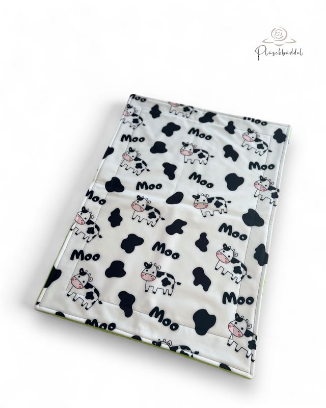 SOFAPOFA OUTDOOR LUXUS ungefüttert // Softshell Special Moo mit Frottée Lindgrün // ca. 65x45 cm // SOFORTKAUF